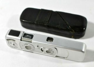 Vintage Minox B Subminiature Spy Camera W/ Leather Case