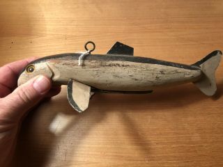 Vintage 1970’s Sucker Fish Spearing Decoy Ice Fishing Central,  MN 3