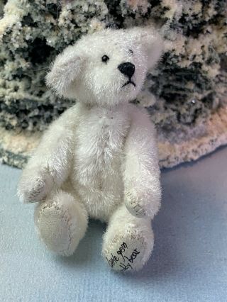 Vintage Miniature Dollhouse Artisan Handmade Velvet Mohair Jointed Teddy Bear