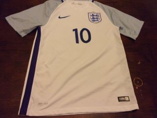 Wayne Rooney Mens Small Nike Dri Fit England Soccer Jersey