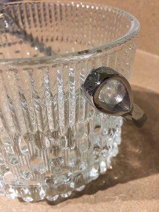 1950’s Vintage Teleflora Cut Glass Ice Bucket France Piece 3