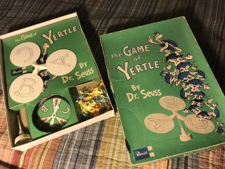 Vintage,  Orig 1960 Revell - The Game Of Yertle By Dr.  Seuss - 100 Complete