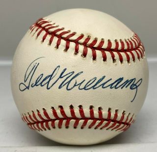 Ted Williams Single Signed Baseball Autographed Jsa & Psa/dna Sticker Only Hof