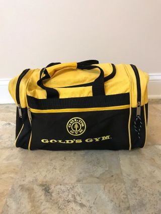 Golds Gym Fitness Vintage Style Duffle Bag Training Sports Bodybuilding