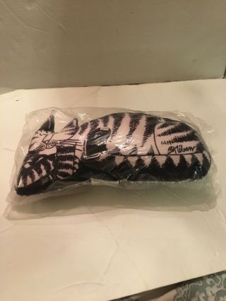 Vintage B.  Kliban Stuffed Plush Pillow Sleeping Cat Black