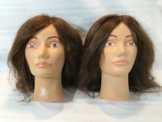 2 Vintage Pivot Point Viola Mannequin Heads
