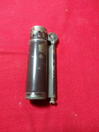Vintage Dunhill Trench Military Silver Service Lighter Wwii / Usa Made