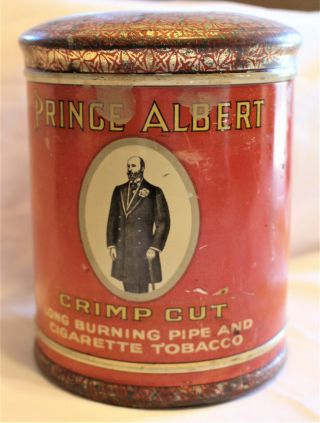 Vintage Prince Albert Metal Pipe And Cigarette Tobacco Can - R.  J.  Reynolds