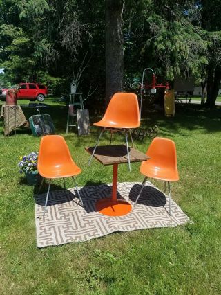 Set Of 3 Vintage Eames Side Chairs By Herman Miller