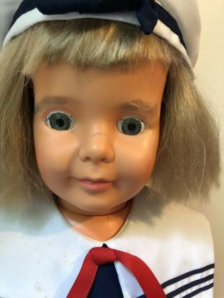 Vintage TLC G35 35 inch Ideal Patti playpal Doll - Blond Cute Sailor Outfit 3