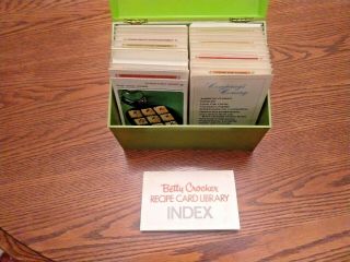 Vintage 1971 Betty Crocker Recipe Card Library W/index -