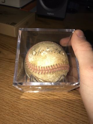 Babe Ruth Single Signed Autographed Baseball Ball Vintage 1925 York Yankees 3