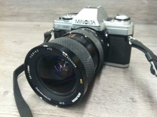 Vintage Minolta X - 300 35mm Film Camera Soligor 28 - 70mm F2.  8 Lens 2