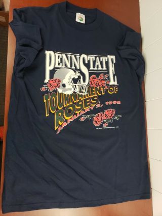 Vintage 1995 Penn State Lions Rose Bowl Shirt Adult Xl Tournament Of Roses