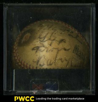 Babe Ruth X2 Signed Autographed Baseball Auto,  Loa Psa/dna 2.  5 Gd,  (pwcc)