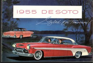 1955 Desoto Firedome And Fireflite Hemi V8 Color Brochure