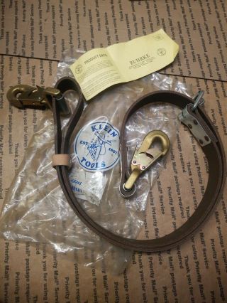 Klein Tools Positioning Strap Tree Or Pole Climbing Snaps Kl5295 5 8 Vintage