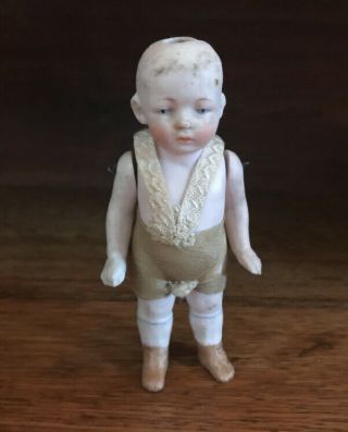 Antique German Miniature Bisque Doll 4,  Inches Marked 620 2