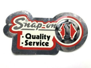 Rare Snap - On Tools Vintage Mirror Box Sticker Decal Quality Service Nos Ss - 686