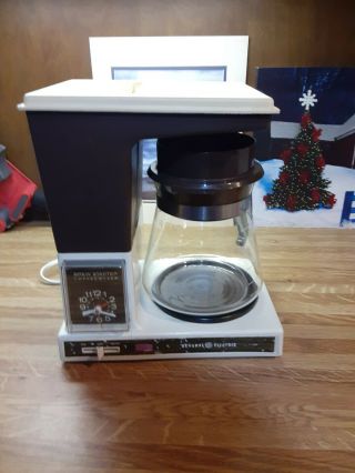 Vintage General Electric Digital Brew Starter Coffeemaker 10cup W/ Clock Usa