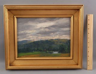 Antique Will Hutchins American Impressionist Landscape Oil Painting,  Nr