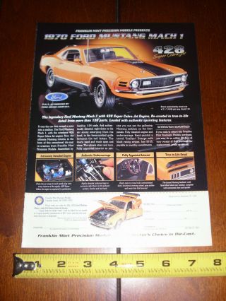 1970 Mustang Mach 1 428 Franklin - 1998 Ad