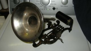 " Watch Video " Antique German Puck Phonograph Gramophone Antique