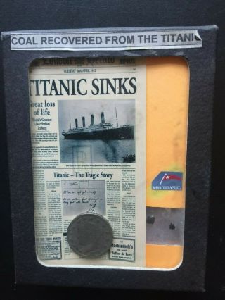 R.  M.  S.  Titanic Bits Of Coal Recovered From The Site