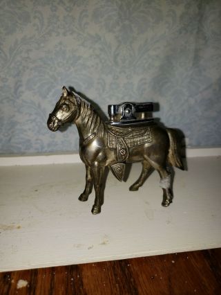 Rare 40s Metal Western Horse Lighter