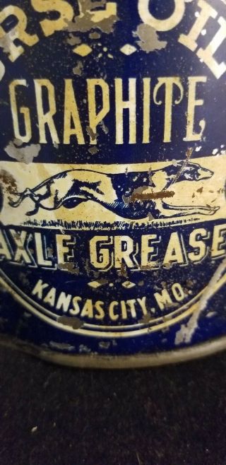Vintage - Nourse Oil Company - 3 Pound Grease Can - Kansas City Mo.  (gas & Oil)