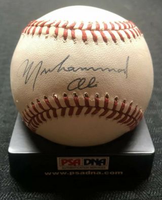 Muhammad Ali Signed Autographed Baseball Oal Psa Dna - The Greatest Of All Time