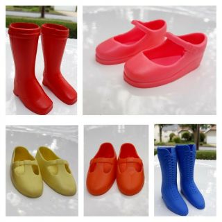 Ideal Crissy Velvet Dina Mia Family Red & Blue Boots,  Orange,  Yellow,  Pink Shoes