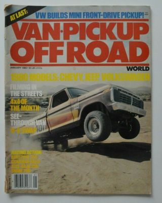 Van Pickup Off Road World January 1980 Vw Vanagon Barstow 350 Canadian Rally