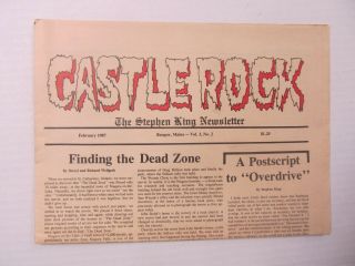 Stephen King - The Castle Rock Newsletter February 1987 Vol 3 2 - Dead Zone
