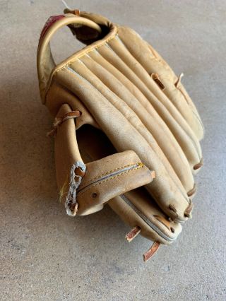Vintage RAWLINGS RSG 9 Darryl Strawberry Adult Size Red Baseball Glove Mitt LHT 3