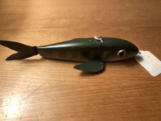 Vintage 1993 Fish Spearing Decoy Ice Fishing D Mcgarvin Central Minnesota