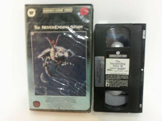 Rare Vintage 1984 The Neverending Story Oop Warner Home Video Clamshell Vhs Tape