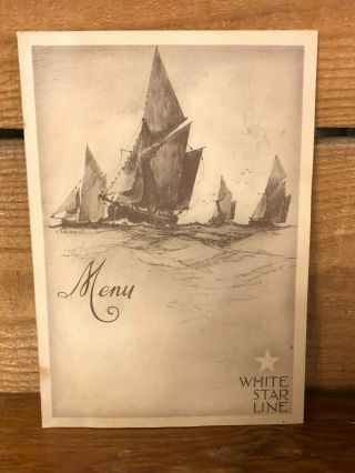 WHITE STAR LINE luncheon / dinner menus August 1934 MV BRITANNIC Bermuda cruise 2