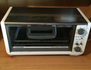 Vintage Black & Decker Spacemaker Stainless Top Toaster Toast - R - Oven 570 - Ty3