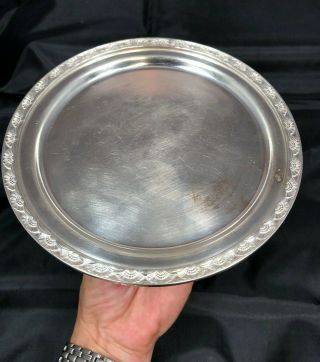 Vintage Ss United States Lines Silver Soldered Small Tray Int 