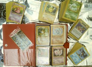 Over 300 Vintage Pokemon Cards Holos And More Old Pikachu Binder Ancient Mew
