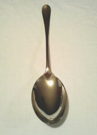 Vintage Wm.  Rogers & Sons Silver Plated Large Serving Spoon 12 1/2 "