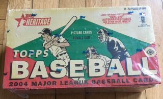 2004 Topps Heritage Baseball Factory Hobby Box