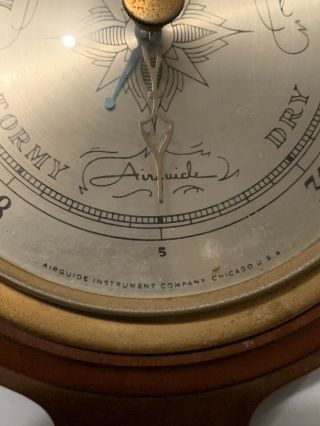 Vintage Airguide Banjo Weather Station,  Barometer / Thermometer / Hydrometer 3