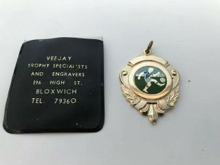 Vintage Football Fob Medal Veejay High Street Bloxwich Plastic Wallet