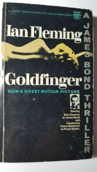 Vintage 1959 Goldfinger Ian Fleming James Bond Paperback Sean Connery