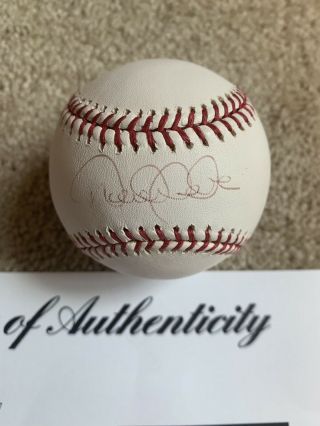 Derek Jeter Signed Romlb Baseball Autographed Psa/dna Authenticated Auto Yankees