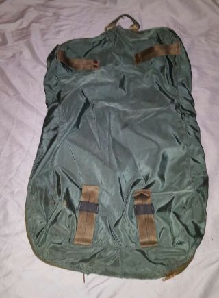 Vintage US Army Green Zippered Uniform Garment Suit Bag 2