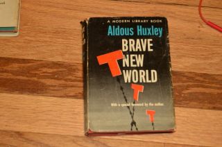 Brave World By Aldous Huxley (1946) Modern Library Spine Damage