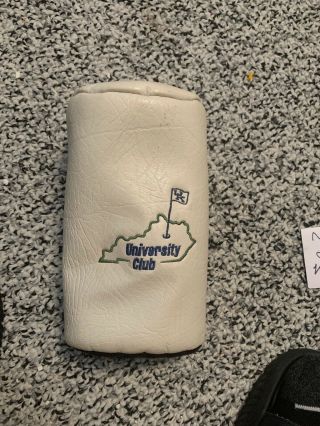 Rare Vintage Leather University Club Of Kentucky Uk Driver Headcover